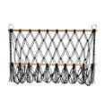 thumbnail image 1 of Abbracc Wall Hanging Net Plush Toy Net Handwoven Boho Macrame Stuffed Animal Hammock Black, 1 of 9