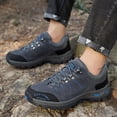 thumbnail image 2 of Wyzesi Espadrilles Rouges Tout-Petits Mode Toutes Saisons Hommes Chaussures de Sport de Randonnée Bout Rond à Lacets Plates Non Confortables Couleur Unie, 2 of 9