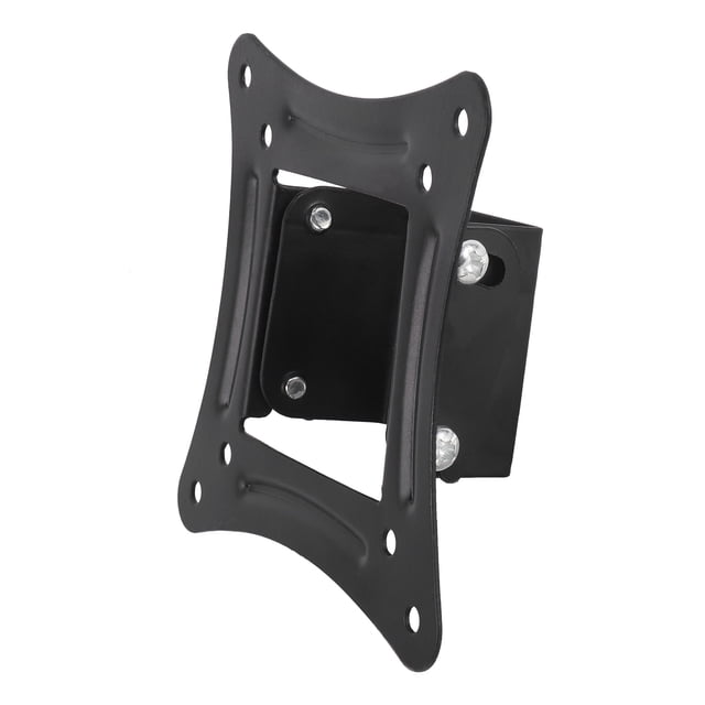 Support Mural Universel pour Écrans LCD LED de 14 à 27 Pouces, Présenté en Acier Noir au Style Épuré. Ce Support de Moniteur à Hauteur Réglable Est compatible avec les Normes de Montage VESA et Convient aux Moniteurs LCD Ou aux Téléviseurs. Idéal pour la Maison Ou les Entreprises, Il Présente une structure en Acier durable en SPCC à Haute Résistance pour Économiser l'Espace et Améliorer l'Attrait Visuel. Modèle C12.