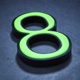thumbnail image 1 of Glow in the Dark House Numbers - Green / Solar Powered House Numbers - Green, 1 of 6