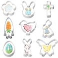 thumbnail image 1 of Boovnll Cake Pan, 9-Piece Easter Rabbit Mouldchicken Cake Mould Mould Stainless Steel Baking Utensils Mould, Kitchen Gadgets, Cake Pans, Round Cake Pans, 1 of 1