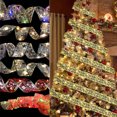 thumbnail image 1 of Boovnll Christmas LED Ribbon 33FT 100 LED Copper Wire Lace Bows String Lights Christmas Ribbon with Lights for Holiday Indoor Xmas Tree, Wedding, Party Decor, Christmas Decorations, 1 of 2