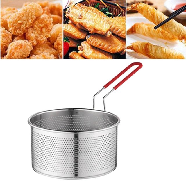 ziyahi Fryer Basket Kitchen Tool Mesh Basket Colander for Restaurant M