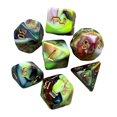 thumbnail image 3 of Ensemble de 7 Jeux Polyédriques Peints pour Adultes DND RPG, 3 of 8