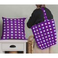 thumbnail image 5 of Soimoi Purple Rayon Fabric Circle Geometric Print Fabric by Yard 56 Inch Wide, 5 of 5