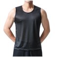 thumbnail image 1 of Timegard Tank Tops Men Plus Size Breathable Workout Running Tee Shirts Round Neck Sleeveless Loose Top, 1 of 5