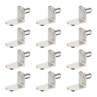 Unique Bargains Shelf Support Peg,6mm L-Shaped Support,Cabinet Shelf Bracket Peg,for Kitchen Furniture Book Shelves Supplies,20pcs