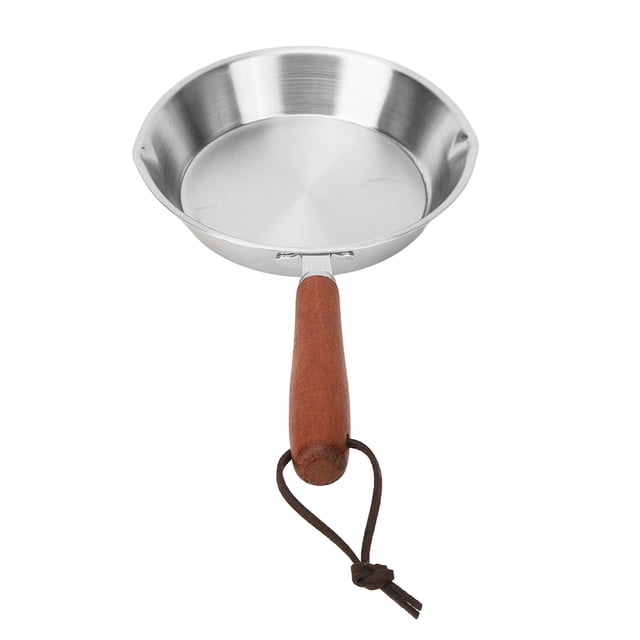 Frying Pan, Rapid Heating Stainless Steel Frying Pan Non Stick Egg Pan Fry Pan for Household Restaurant Induction Cooker