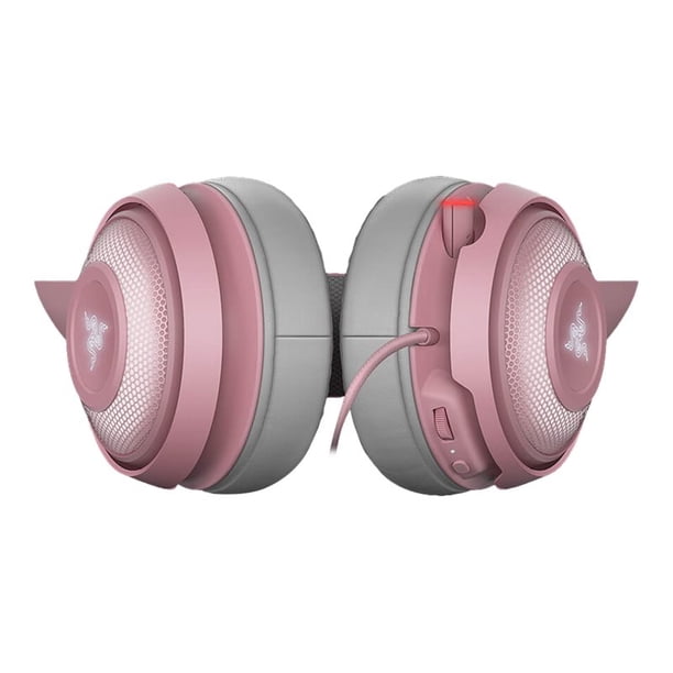 新品Razer KRAKEN KITTY QUARTZ PINK Razer Kraken Kitty - Headset - full size - wired - USB - noise