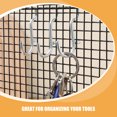 thumbnail image 3 of WHAMVOX 10pcs Locking Pegboard Hooks Silver Hanging Hole Board Rack for Tool Storage, 3 of 8
