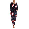 thumbnail image 1 of goowrom Pyjama de Noël pour Femmes, Combinaison à Capuche à Motif Imprimé, 1 of 9