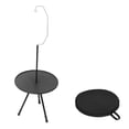 thumbnail image 2 of Dvkptbk Tables Rondes Pliantes d'Extérieur en Alliage d'Aluminium Petites Tables Rondes Pliantes d'Extérieur en Aluminium Table Basse de Camping Noire Portable à Hauteur Réglable Légère Camping et Randonnée, 2 of 7