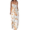 thumbnail image 2 of CEHVOM Robes d'Été pour Femmes Décontractées Boho Imprimées à Bretelles Anneau Plage Longue Robe Maxi avec Poches, 2 of 5