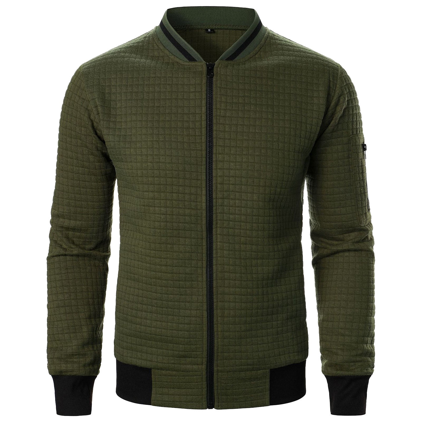 QIPOPIQ Mens Lightweight Jacket Casual Bomber Jacket Varsity Coat Clearance