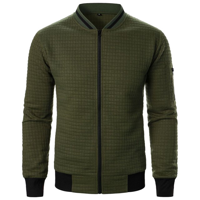 LOVZFMLL Men's Golf Jacket Lightweight Casual Zip Up Waffle Jackets Spring Fall Golf Coats Outerwear with Zipper Pockets