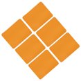 thumbnail image 1 of Uxcell 6 Pcs Iron on Patches Fabric Repair Patches for Clothes Orange, 1 of 6