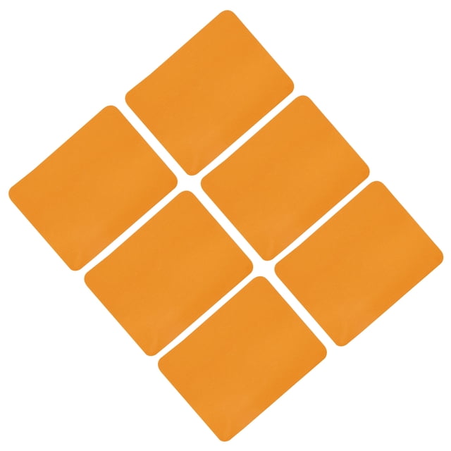 Uxcell 6 Pcs Iron on Patches Fabric Repair Patches for Clothes Orange