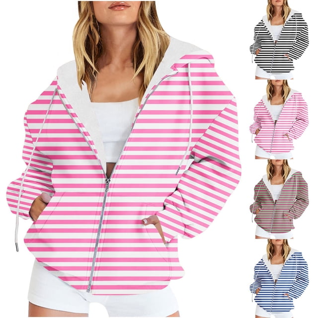 NJDVHB Manteaux d'Hiver pour Femmes, Veste Matelassée pour Femmes, Chandails pour Femmes Décontractés Imprimés à Fermeture Éclair à Manches Longues avec Capuchon, Rouge, TTG