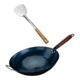 thumbnail image 2 of veasfak Wok Pan for Cooking Sautee Gas Cooking Wok Cookware General Pans Chinese Wok dia 30cm, 2 of 9