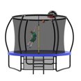 thumbnail image 1 of UIOWIO 10 ft Recreational Trampoline for Kids and Adults Outdoor Trampoline with Basketball Hoop Toddler Backyard Trampoline with Ladder,Enclosure Net,Storage Bag,Blue, 1 of 10