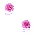 thumbnail image 2 of QualitChoice Curtain Tieback Punch-free Stylish Flower Shape Decorative Replacement Home Buckle Fastener Ornament Accessories Purple 2PCS, 2 of 6