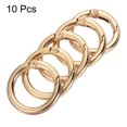 thumbnail image 3 of Unique Bargains Light Gold Zinc Alloy Spring Gate O Ring Snap Clip Buckle 10 Pack, 3 of 5