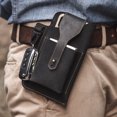 thumbnail image 1 of Openpig Leather Phone Pouch, Belt Holder, Universal Smart Phone Leather Belt Pouch for Men, 1 of 9