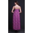 thumbnail image 4 of Bimba Robe Longue Maxi à Bretelles Spaghetti Ajustables à Imprimé Floral, Tenue de Plage d'Été - Moyen, 4 of 5