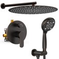 thumbnail image 1 of SR SUN RISE Shower Faucet - 16 Inch Multifunctional High Pressure Shower Head System with Handheld Shower Head Fixtures - Valve Included - Oil Rubbed Bronze, 1 of 5