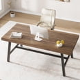thumbnail image 1 of Yiwa Industrial Style Dining Table, 70.87" Wood & Metal Table, Seats 6-8, Sturdy Gray Table for Kitchen, Dining Room, 1 of 7