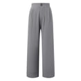 thumbnail image 4 of Gifts for Mom LSLJS Women Loose Casual Comfortable Solid Color Straight Leg Wide Leg Pants Womens Work Pants, 4 of 9