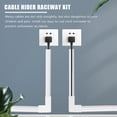thumbnail image 2 of One-Cord Channel Cable Concealer - CMC-03 Cord Cover Wall Cable Management System - 125 Inch Cable Hider Raceway Kit, 2 of 10