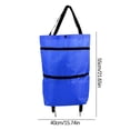 thumbnail image 3 of RXIRUCGD Sacs de Chariot Pliables Sac de Magasinage Pliable avec Roues Chariot de Magasinage Pliable Sacs de Magasinage Réutilisables Sacs d'Épicerie Sac de Chariot de Magasinage sur Roues, 3 of 5