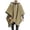 Khaki, variant on Poncho Men & Women - Steampunk Gothic Hooded Fashion Poncho Comfortable Home Clothes House Coat Unisex Wool Hoodied