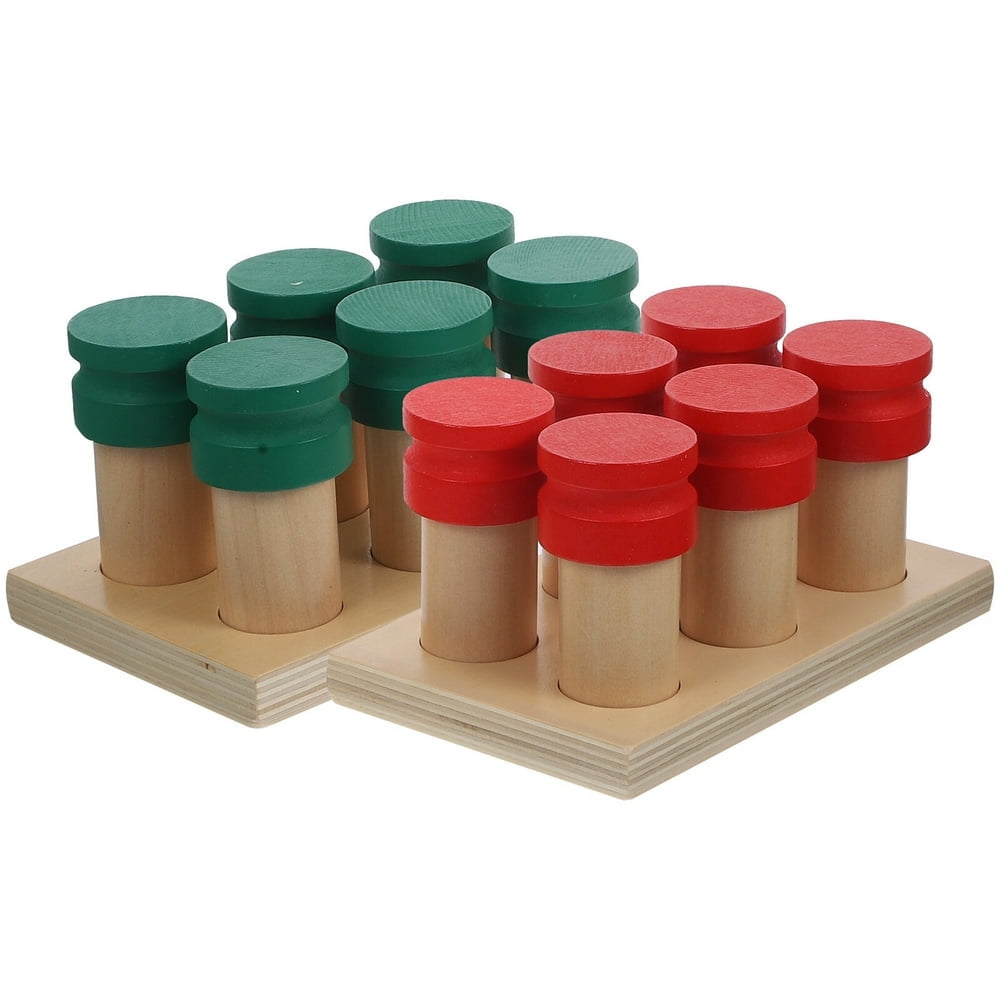 HLONK 1 Set Smell Sensory Bottle Teaching Aids Box Baby Sense Box Funny Toys Children Toys