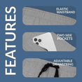 thumbnail image 4 of Hanes Mens Jersey Lounge Drawstring Shorts with Logo Waistband 2-Pack, XL, 4 of 8