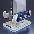 thumbnail image 2 of PS5 Slim Bracket And Cooling Station, With RGB LED Controller, Charging Station For PlayStation 5, PS5 Controller Charger For Dual Sensing And Edge Controller, PS5/PS5 Slim Accessory Cooling, 2 of 9