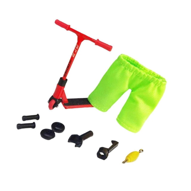 Trottinette pour Doigts à Deux Roues Fingerboard Nouveauté Trottinette pour Doigts Jouet Cadeaux de Fête Cadeau Rouge