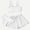 B-White, variant on 2025 Child s 3 Swim Suit Piece Swimsuits Bathing Suit Teen Swimsuit Soild Bikini Tops Underpants s Swim Shirt Print Skirt Swimwear