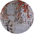 thumbnail image 1 of Ahgly Company Indoor Round Mid-Century Modern Dark Gray Oriental Area Rugs, 8' Round, 1 of 6