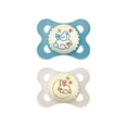 thumbnail image 1 of MAM Night Pacifiers (2 Pacifiers & Sterilizing Box), MAM Pacifiers 0-6 Months, Best Pacifier for Breastfed Babies, Assorted, Glow in the Dark Pacifier, 1 of 9