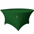 thumbnail image 2 of LA Linen TCSpandex60Rx30H_GreenEmeraldX32 LA Linen Round Spandex Tablecloth, 60-Inch Round 30-Inch High, Green Emerald, 2 of 3