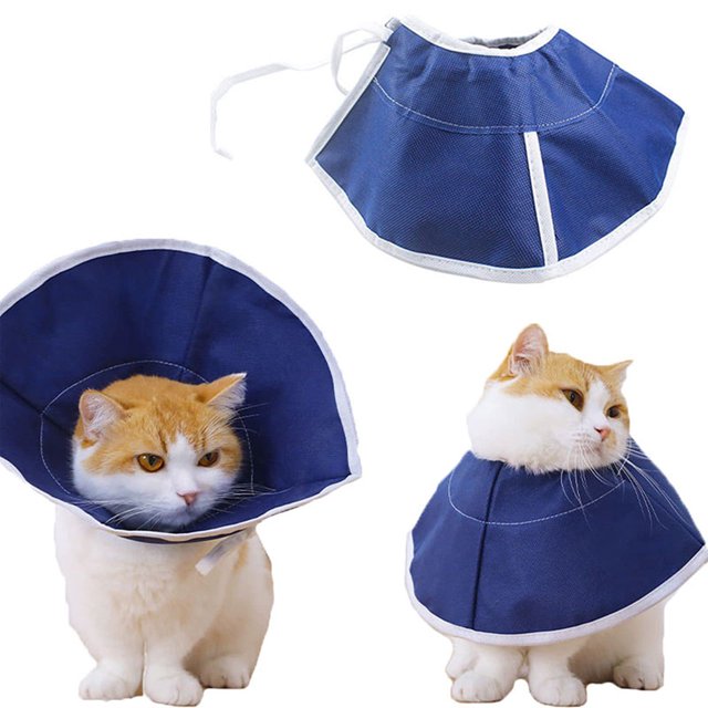 Pet Elizabethan Collars Anti-licking Anti-bite Soft Nonwoven Fabric Cat Dog Recovery Collar Protective Cone