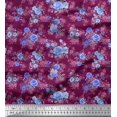 thumbnail image 2 of Soimoi Green Rayon Fabric Fruits Print Fabric by Yard 42 Inch Wide, 2 of 3