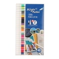 thumbnail image 3 of Acrylic Paint Markers, Waterproof Strong Coverage Widely Used Acrylic Pens  For Wood 12 Colors,24 Colors,48 Colors, 3 of 8