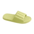 thumbnail image 1 of Mens and Womens Home Slippers Simplicity Solid Color Quick Drying Soft Sole Comfortable Non-Slip Indoor and Outdoor EVA Slippers Green-05, 1 of 1