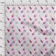 thumbnail image 3 of oneOone Tissu Polyester Lycra Rose Fuchsia Ciseaux Matériel de Robe Tissu Imprimé Tissu au Mètre 56 Pouces de Large, 3 of 5