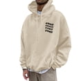 thumbnail image 4 of Kcodviy Men's Casual Men's Hooded Rhinestone Hoodie Sweater Printed Men's Coat Oversized Hoodies Men Long Hoodie for Men Skeleton Hoodie Men Matching Hoodies, 4 of 5
