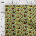 thumbnail image 1 of oneOone Polyester Lycra Fabric Leaves & Floral Block Print Fabric By Yard 56 Inch Wide, 1 of 4