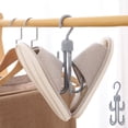 thumbnail image 4 of A Double Layer Rotating Hook Multi Functional Bag Scarf Hanger Home Wardrobe Tie Rack Scarf Belt Storage Rack, 4 of 5